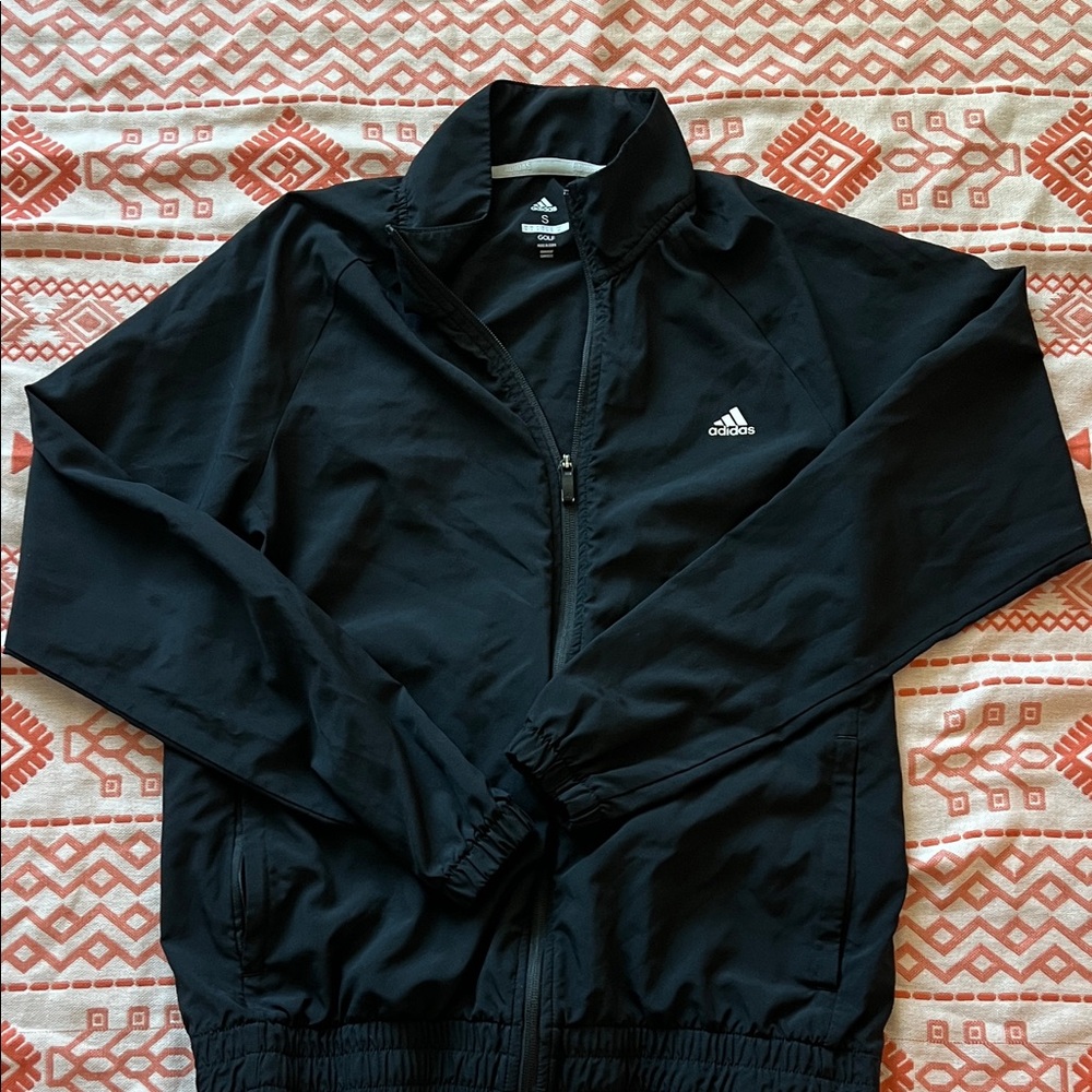 Adidas Black Windbreaker Jacket